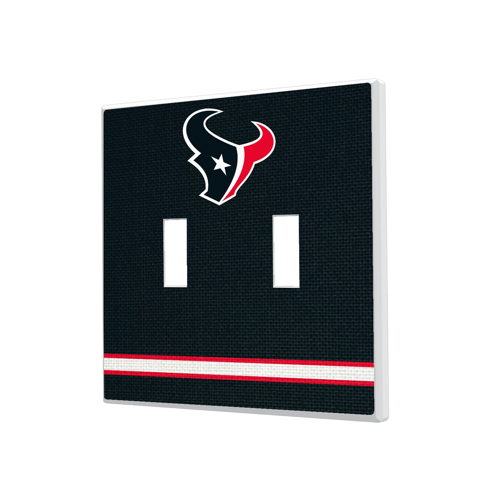 Houston Texans Stripe Hidden-Screw Light Switch Plate