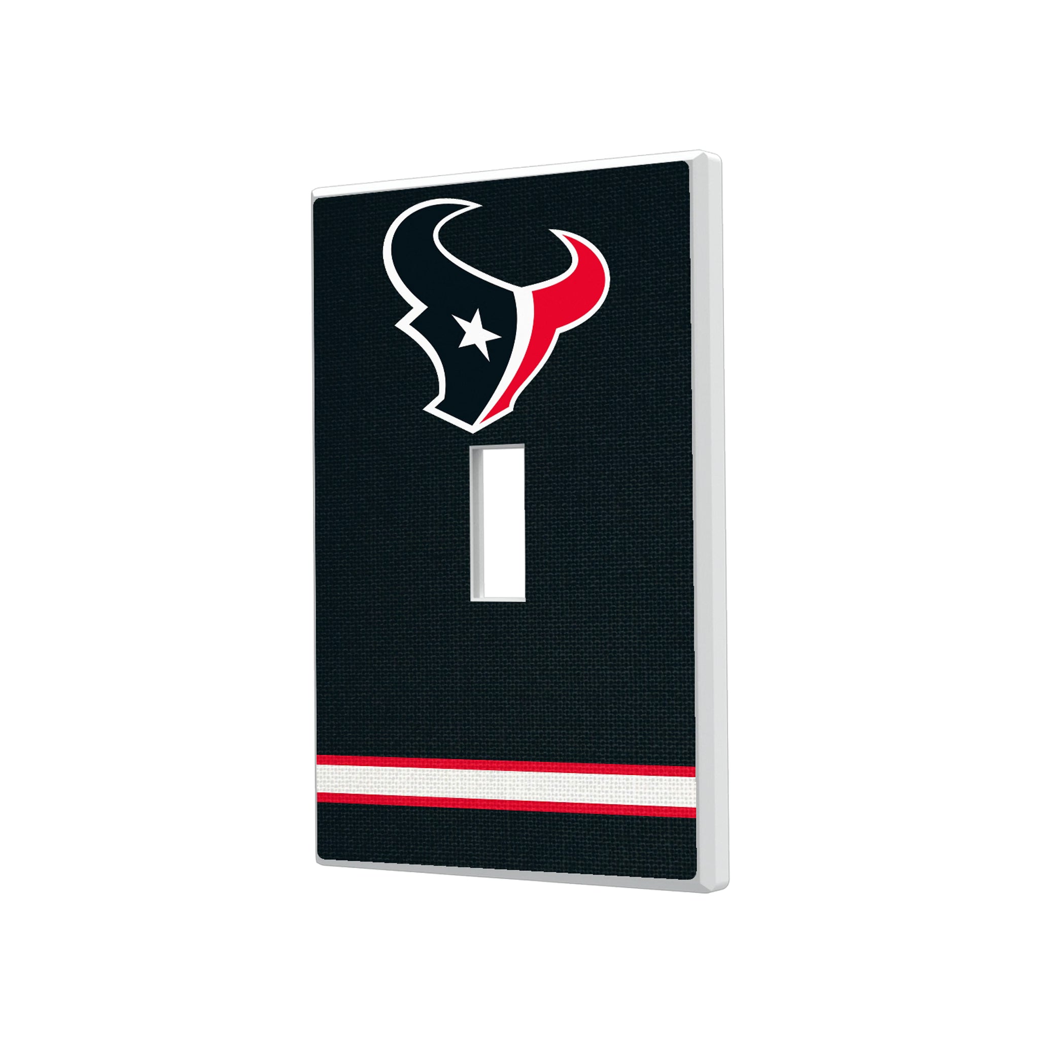 Houston Texans Stripe Hidden-Screw Light Switch Plate