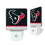 Houston Texans Stripe Night Light 2-Pack