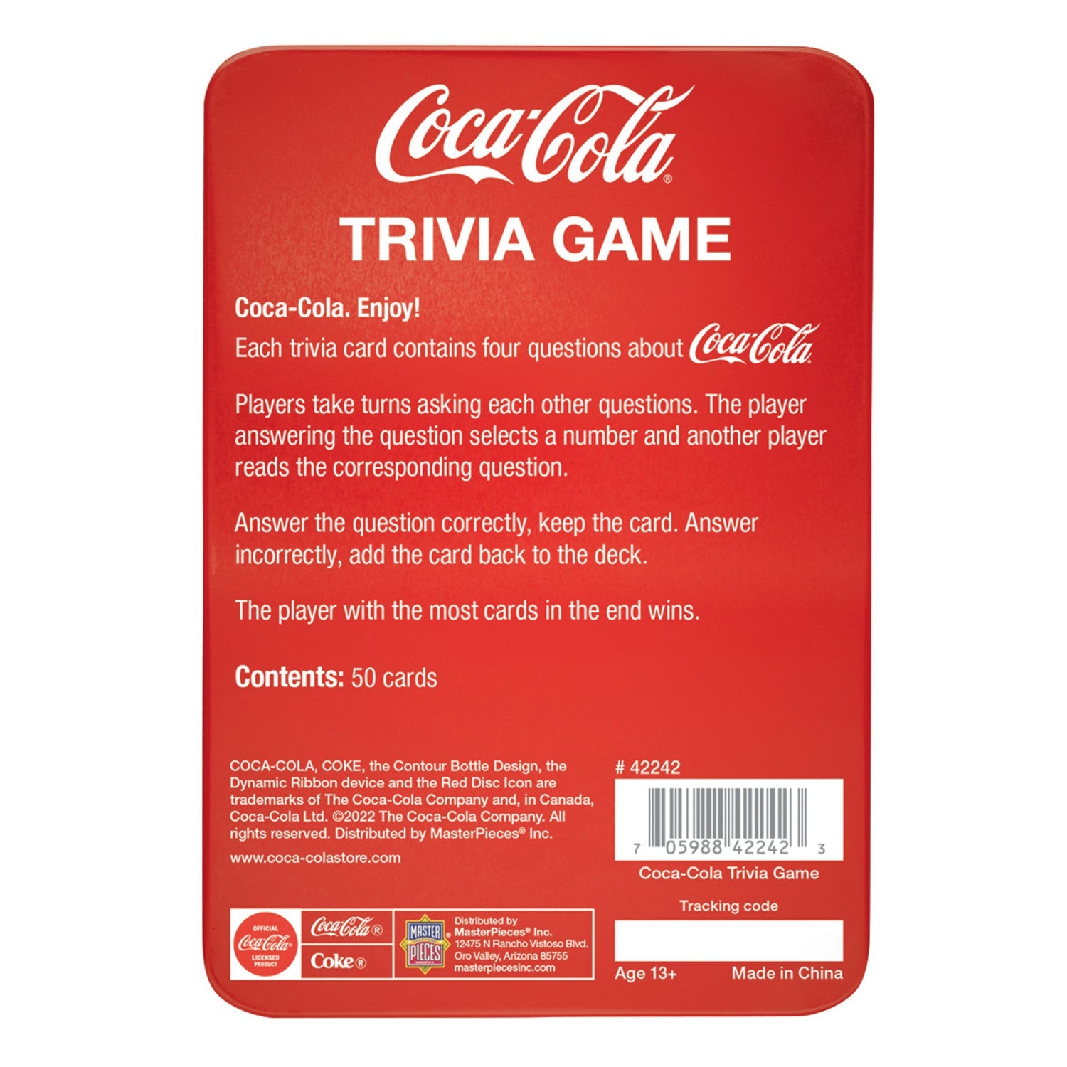 Coca-Cola Trivia Game with Collectible Tin - 757 Sports Collectibles