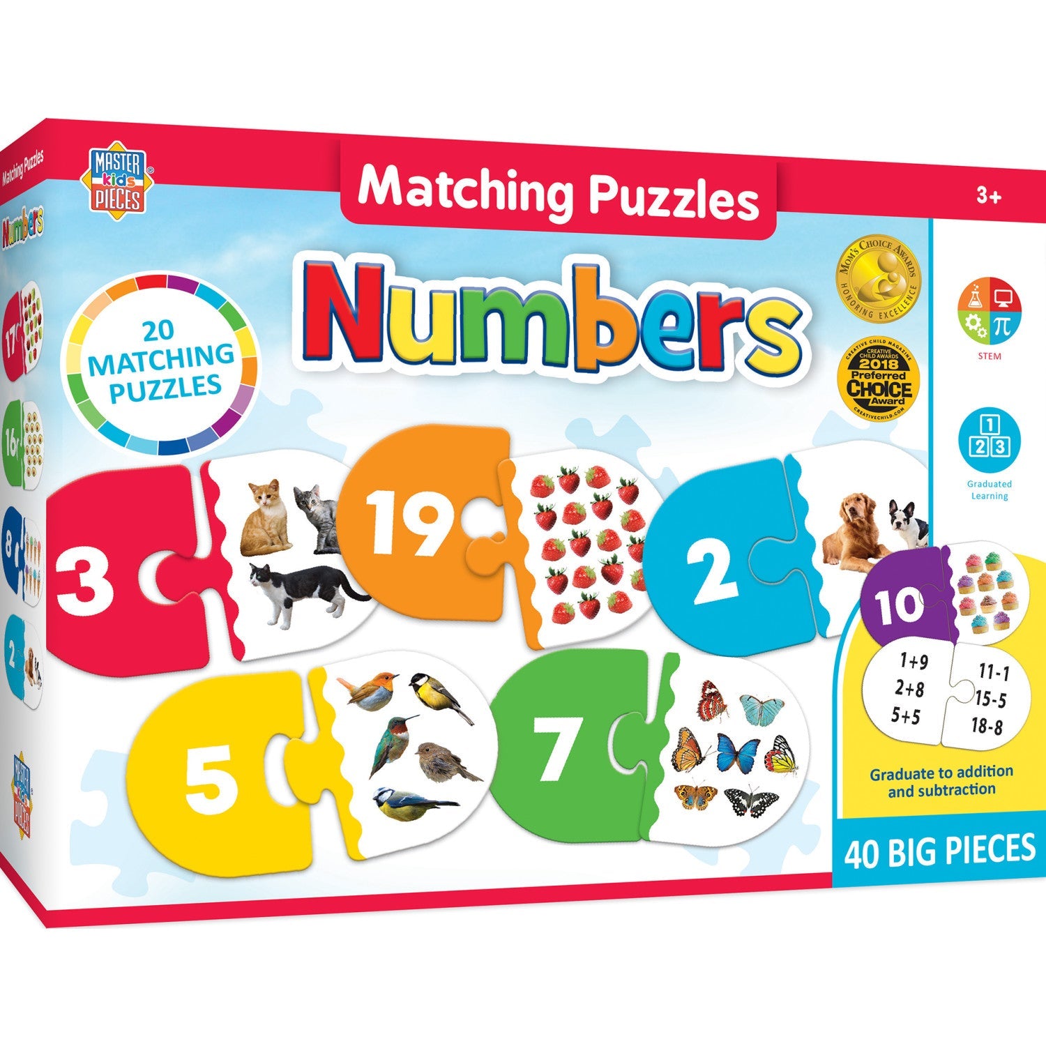 Numbers - Educational Matching Jigsaw Puzzles - 757 Sports Collectibles