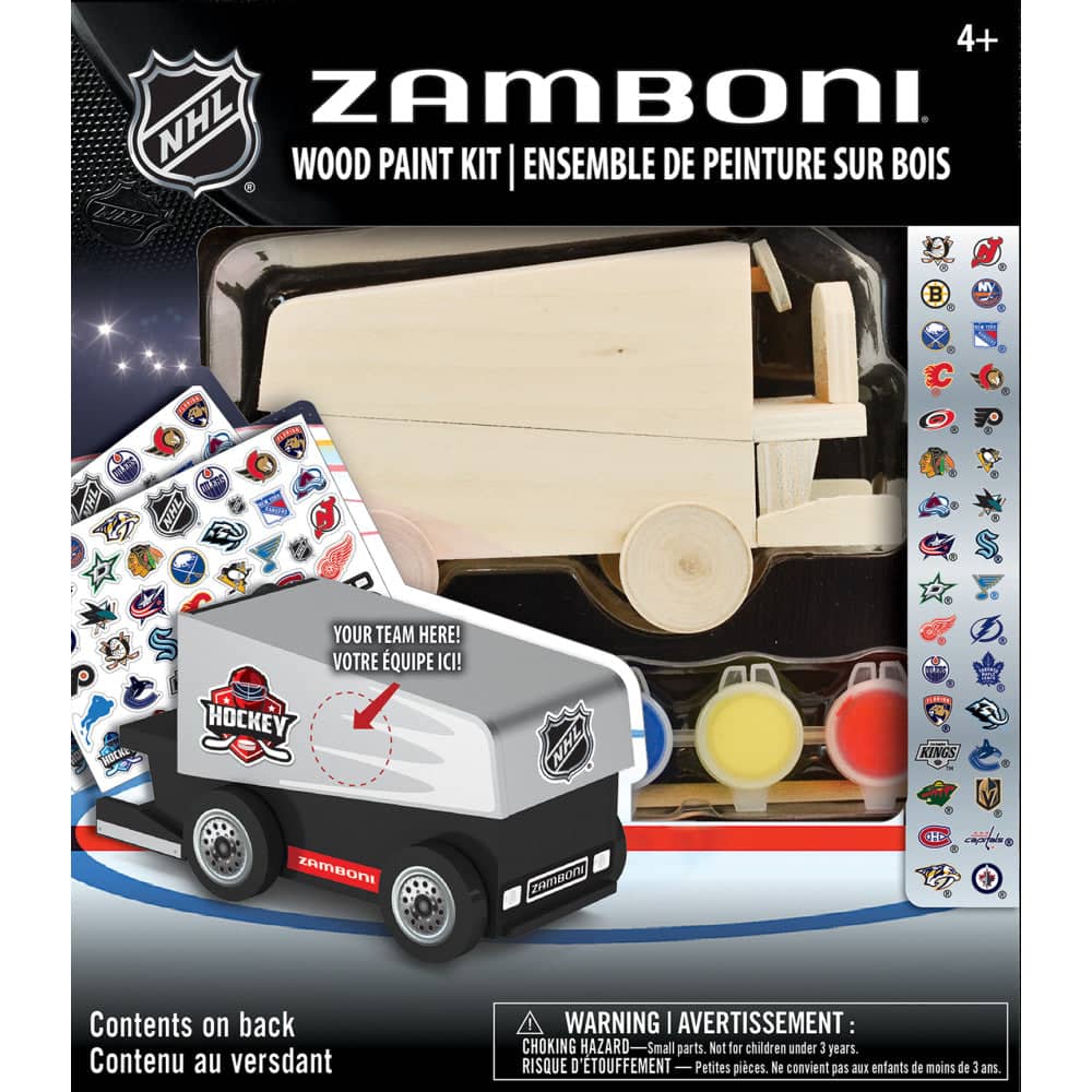 NHL Zamboni Wooden Paint Set - Sports Gifts, Sports Memorabilia, Sports Collectibles, Fan Shop