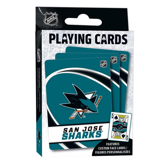 San Jose Sharks Playing Cards - 54 Card Deck - 757 Sports Collectibles