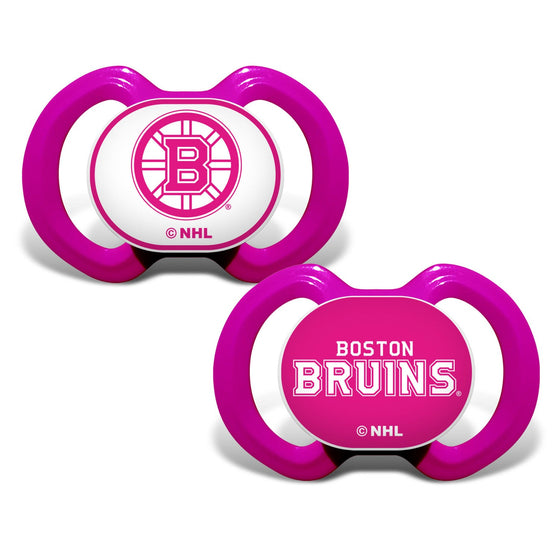 Boston Bruins - Pink Pacifier 2-Pack - 757 Sports Collectibles