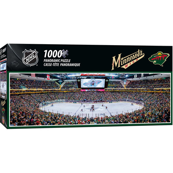Minnesota Wild - 1000 Piece Panoramic Jigsaw Puzzle - 757 Sports Collectibles
