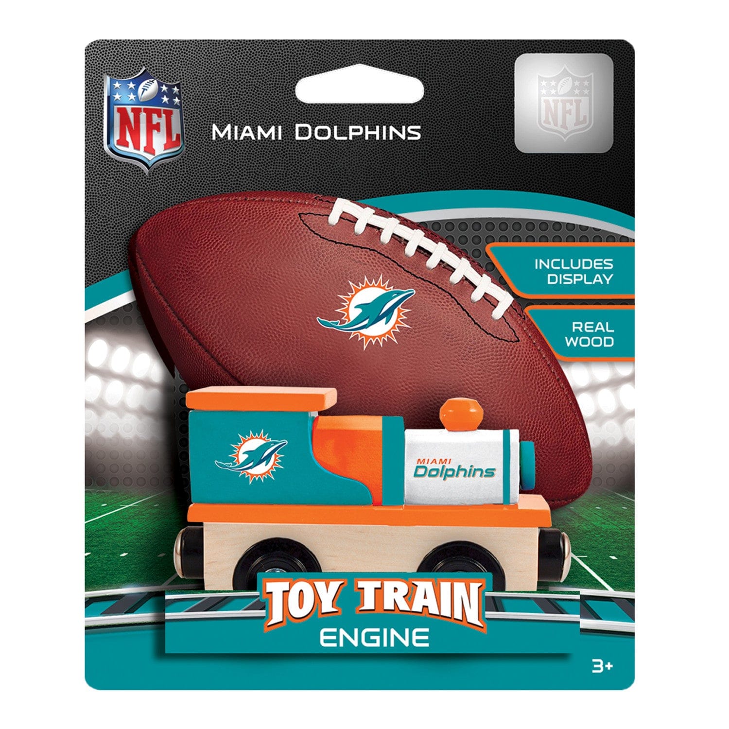 Miami Dolphins Toy Train Engine - Official NFL Team Merchandise - Sports Gifts, Sports Memorabilia, Sports Collectibles, Fan Shop