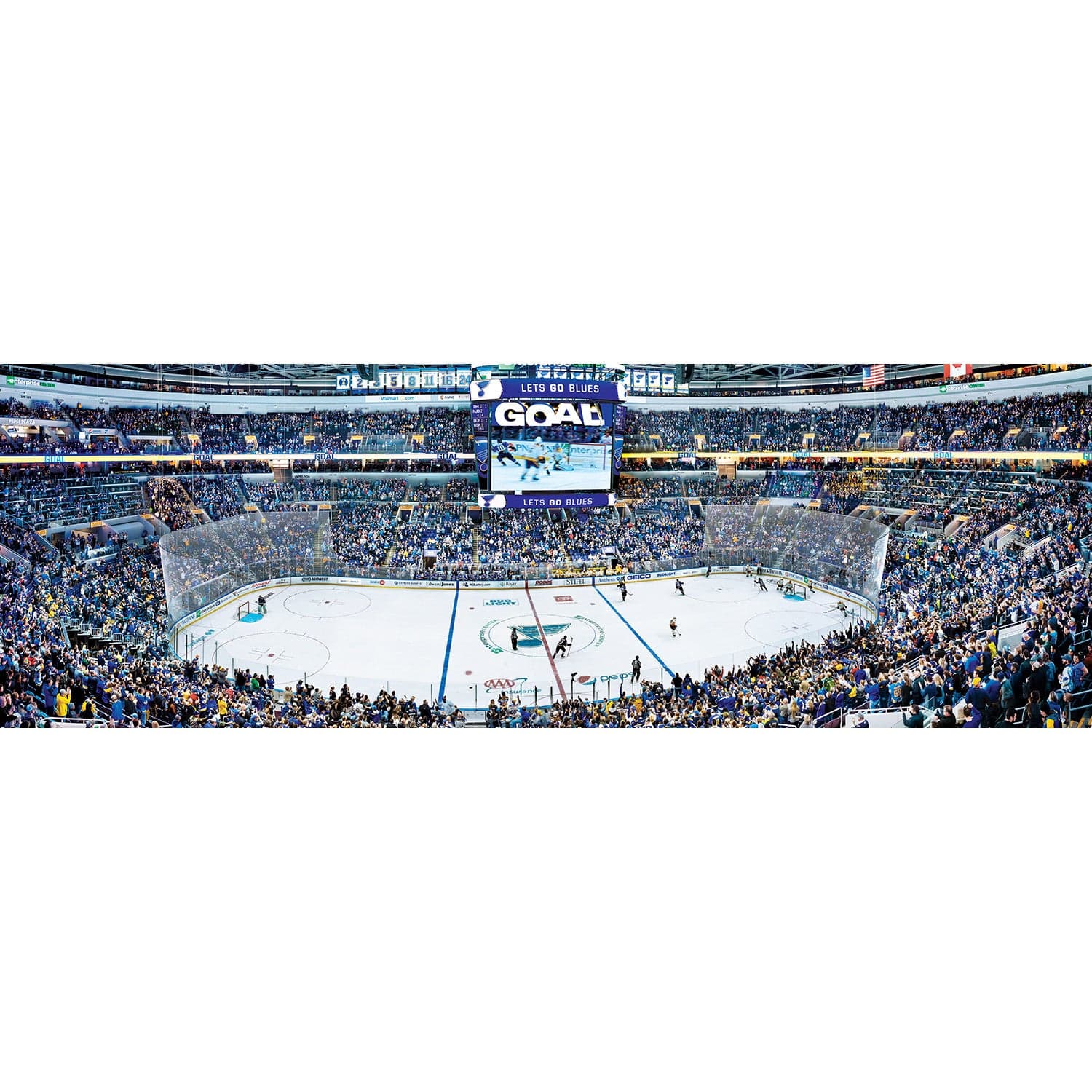 St. Louis Blues 1000 Piece Panoramic Jigsaw Puzzle - Sports Gifts, Sports Memorabilia, Sports Collectibles, Fan Shop