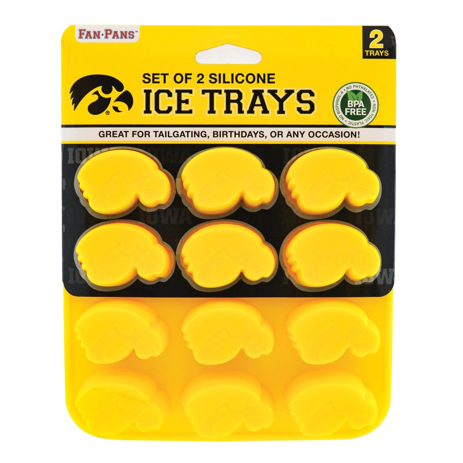 Iowa Hawkeyes Silicone Ice Cube Tray