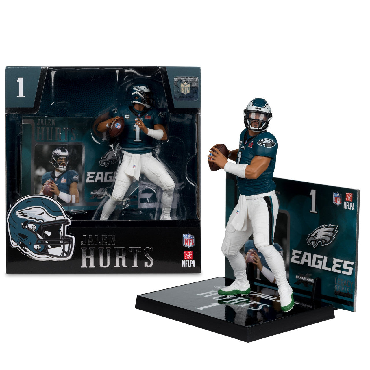 Jalen Hurts (Eagles Super Bowl Edition) NFL 7" Figure McFarlane - Sports Gifts, Sports Memorabilia, Sports Collectibles, Fan Shop