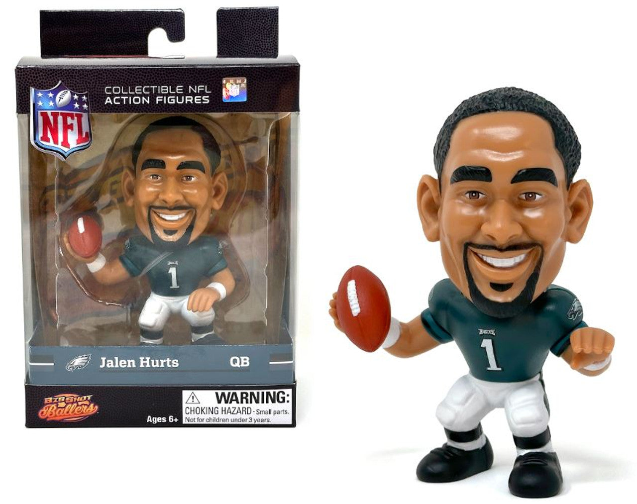 Jalen Hurts (Philadelphia Eagles) NFL Big Shot Ballers 5" Figure - 757 Sports Collectibles