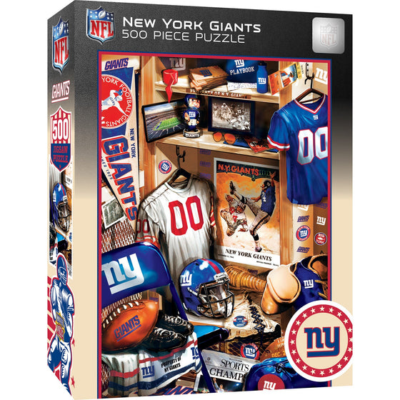 New York Giants - Locker Room 500 Piece Jigsaw Puzzle - 757 Sports Collectibles