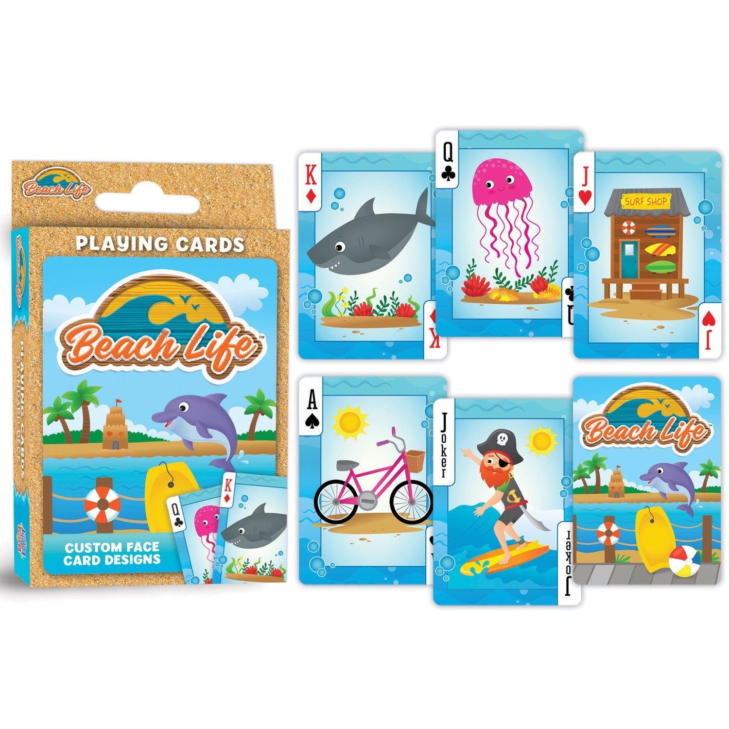 Beach Life Playing Cards - 54 Card Deck - 757 Sports Collectibles