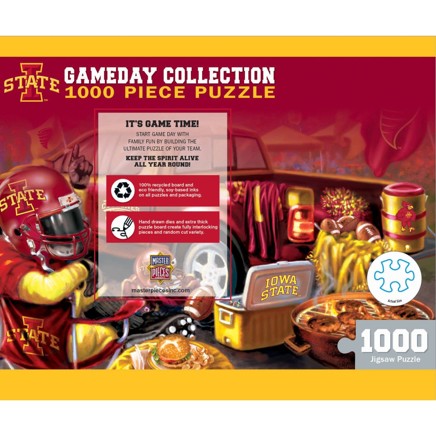 Iowa State Cyclones Gameday 1000 Piece Jigsaw Puzzle - Sports Gifts, Sports Memorabilia, Sports Collectibles, Fan Shop