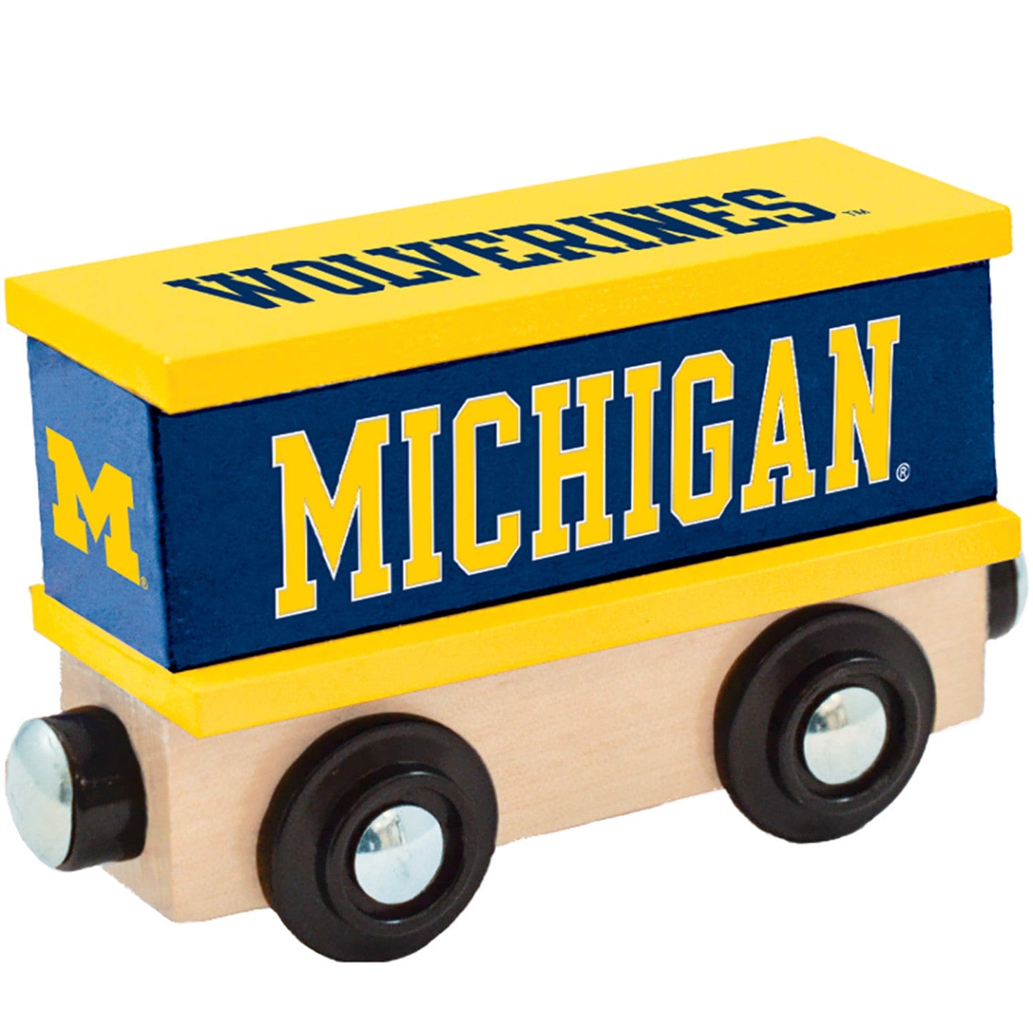 Michigan Wolverines Toy Train Box Car - Officially Licensed NCAA Merchandise