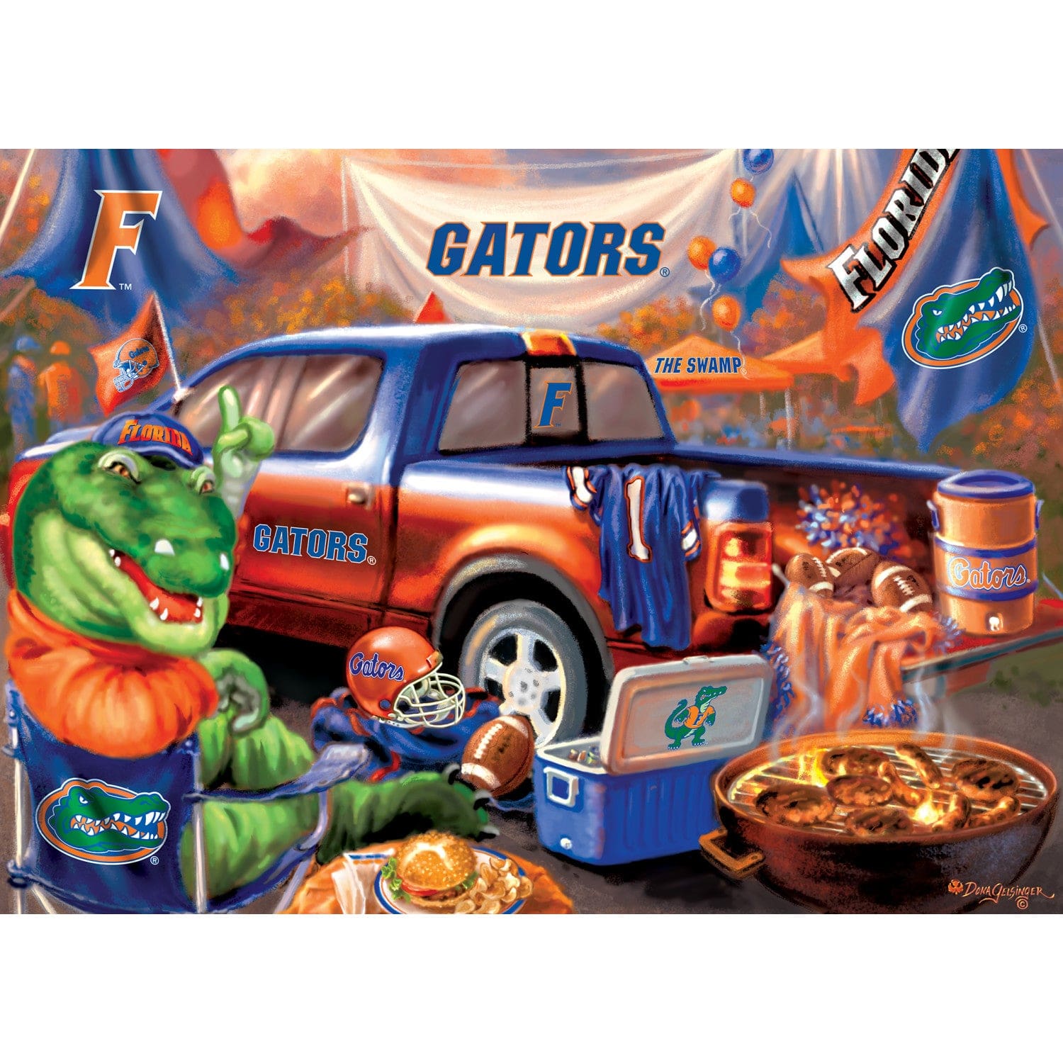 Florida Gators Gameday 1000 Piece Jigsaw Puzzle - Sports Gifts, Sports Memorabilia, Sports Collectibles, Fan Shop