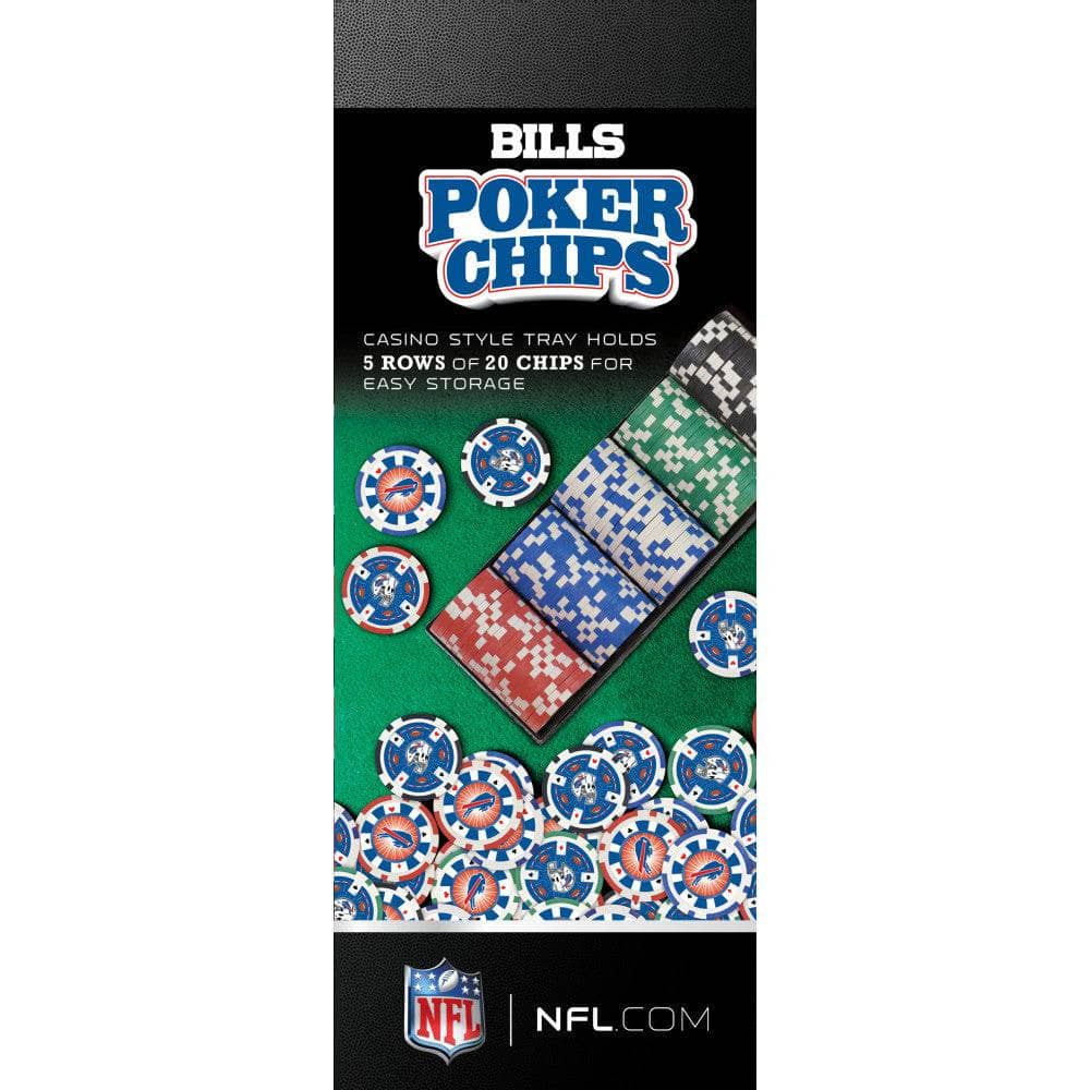 Buffalo Bills 100-Piece Poker Chip Set