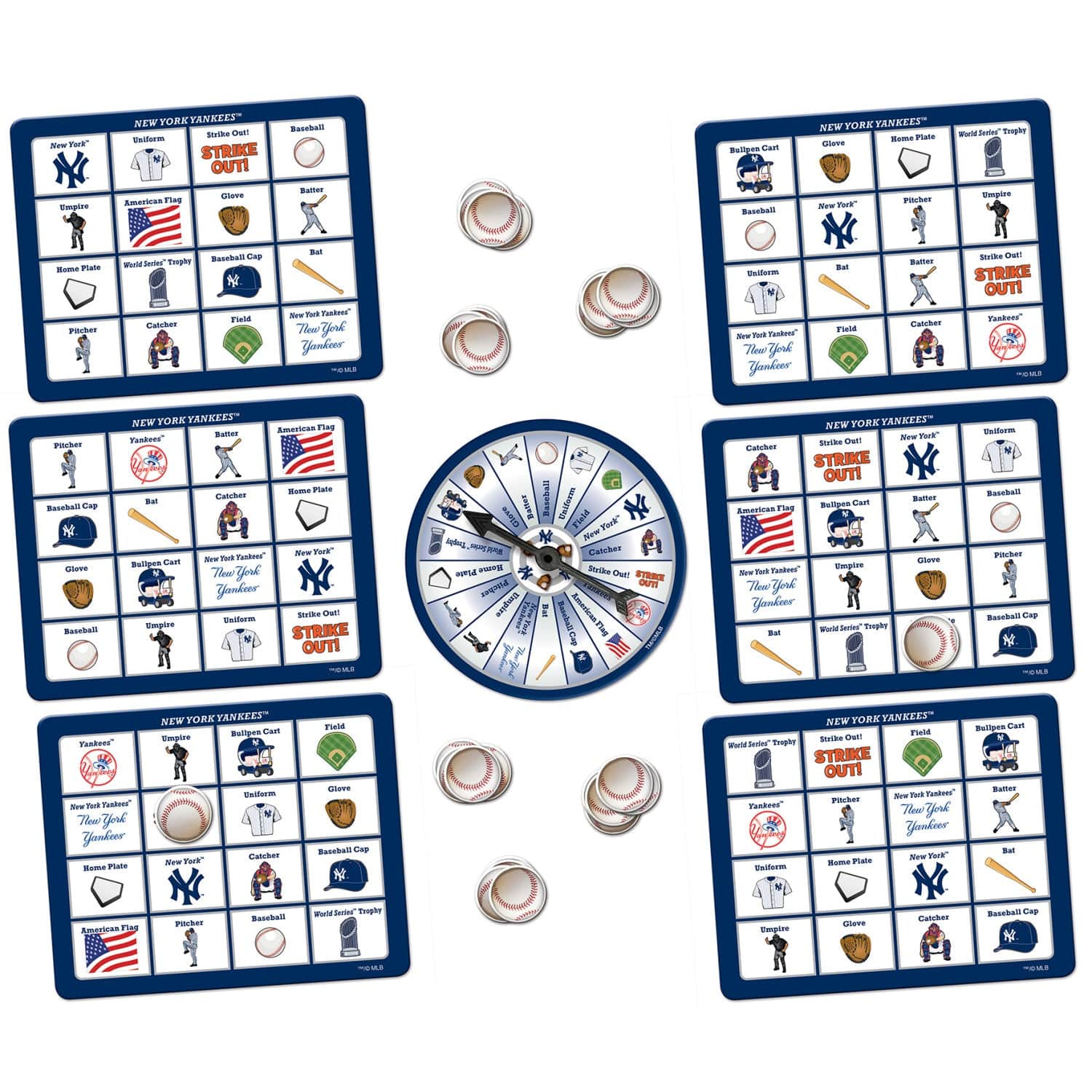 New York Yankees Bingo Game: Score Big with Every Play! - Sports Gifts, Sports Memorabilia, Sports Collectibles, Fan Shop