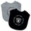 Las Vegas Raiders Baby Bibs 2-Pack - Black & Gray - Sports Gifts, Sports Memorabilia, Sports Collectibles, Fan Shop