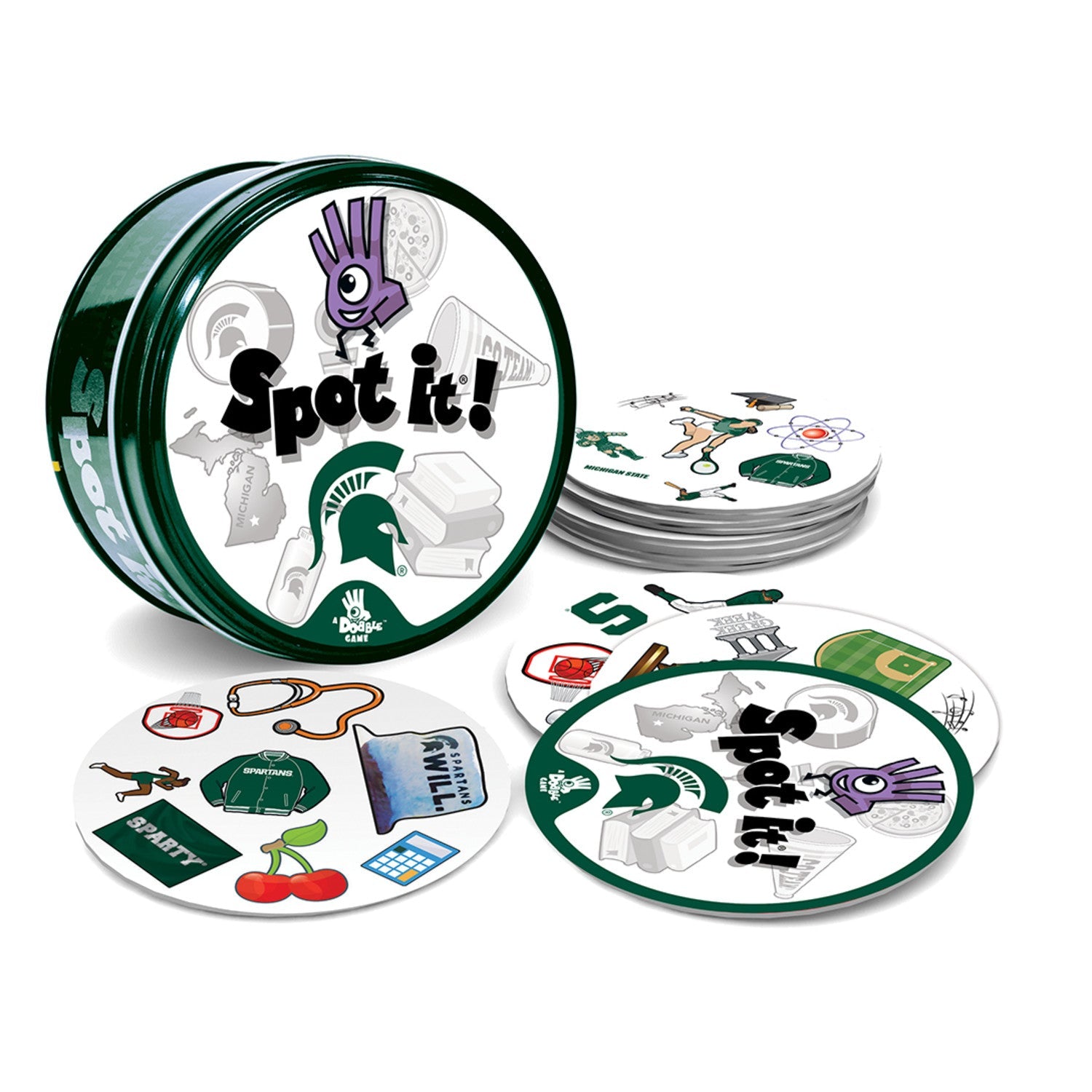 Michigan State Spartans Spot It! Card Game - 757 Sports Collectibles