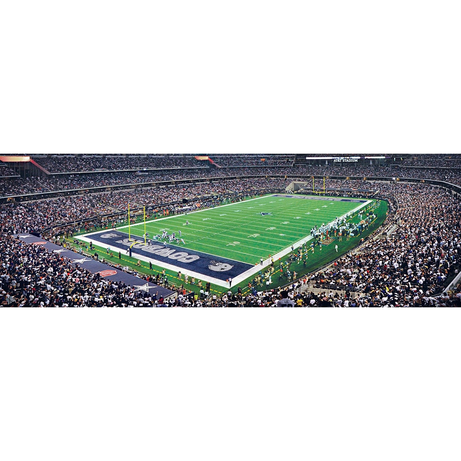 Dallas Cowboys 1000 Piece Panoramic Jigsaw Puzzle - Sports Gifts, Sports Memorabilia, Sports Collectibles, Fan Shop