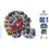 NFL Helmet Drip Art 500-Piece Shaped Puzzle