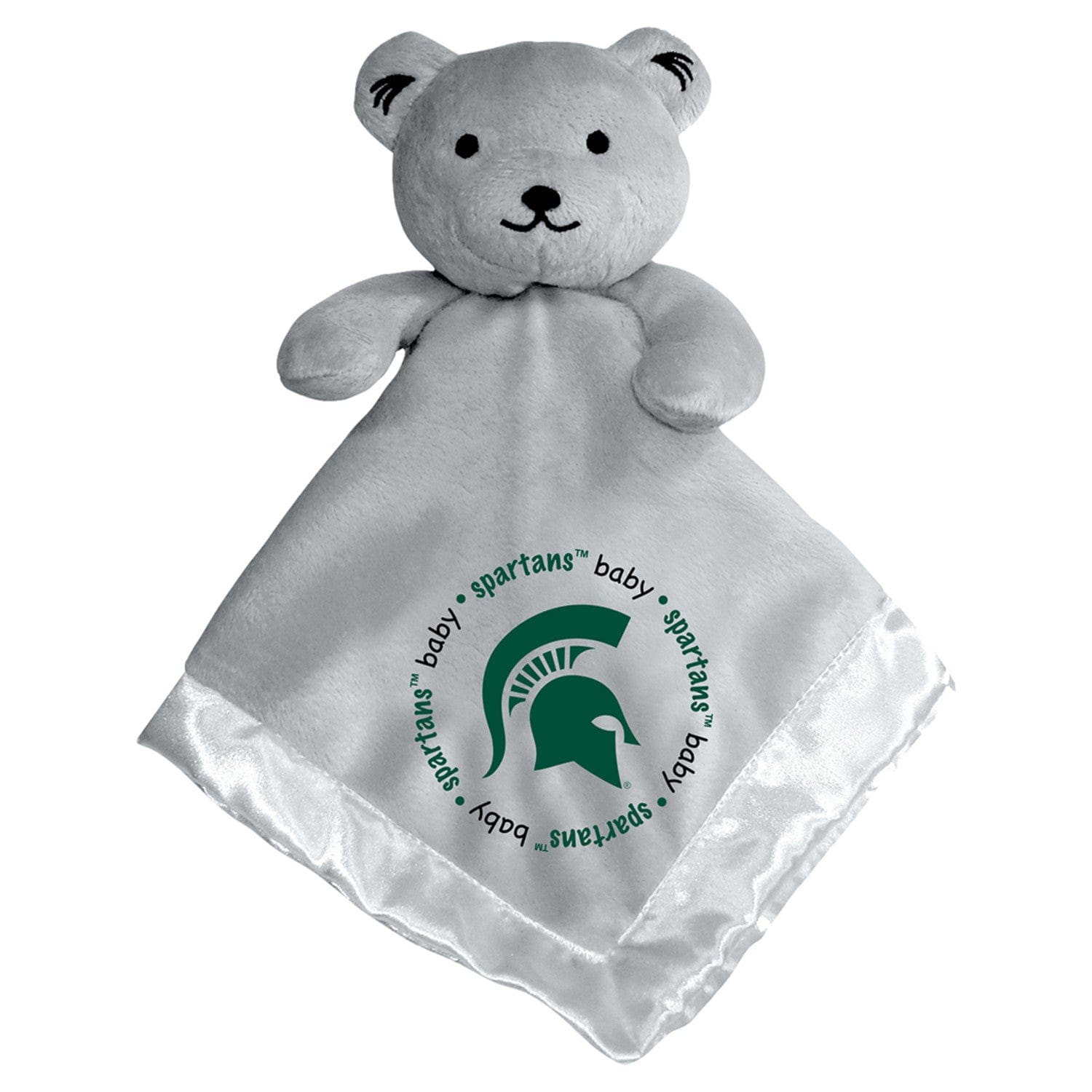 Michigan State Spartans Security Bear - Gray - Sports Gifts, Sports Memorabilia, Sports Collectibles, Fan Shop