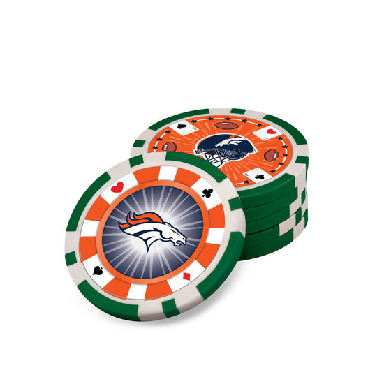 Denver Broncos 300 Piece Poker Set - 757 Sports Collectibles
