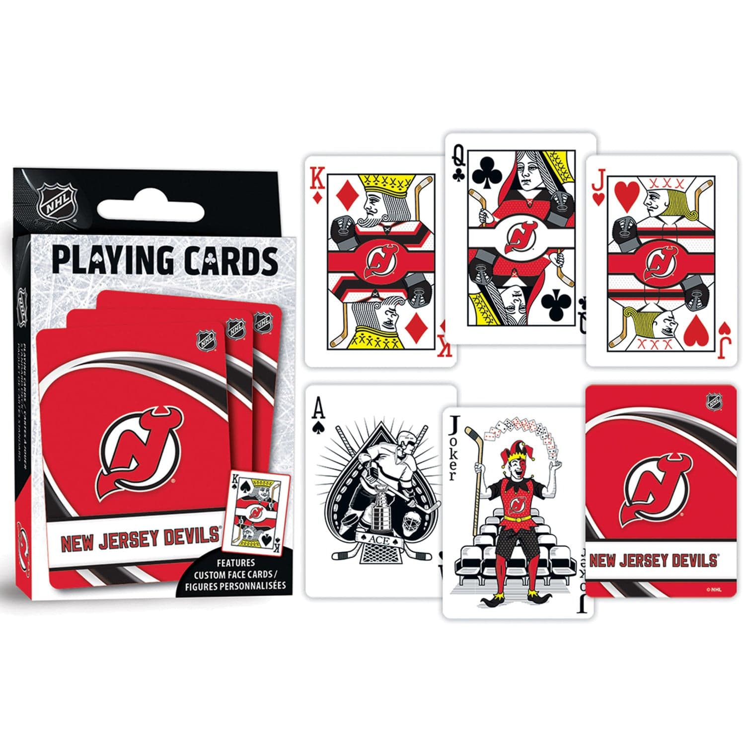 New Jersey Devils 54-Card Playing Deck - Sports Gifts, Sports Memorabilia, Sports Collectibles, Fan Shop