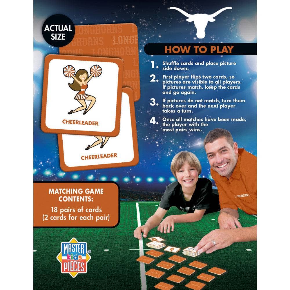 Texas Longhorns Memory Match Game - Sports Gifts, Sports Memorabilia, Sports Collectibles, Fan Shop