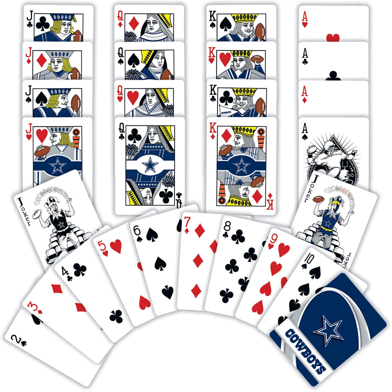 Dallas Cowboys 54 Card Deck - Playing Cards