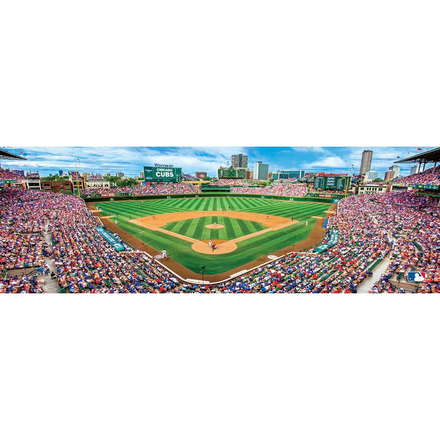 Chicago Cubs 1000 Piece Panoramic Jigsaw Puzzle - Sports Gifts, Sports Memorabilia, Sports Collectibles, Fan Shop