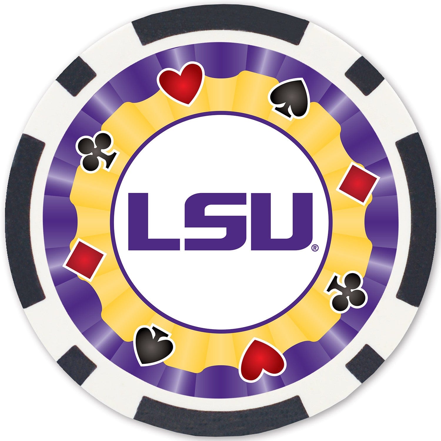 LSU Tigers 100 Piece Poker Chip Set