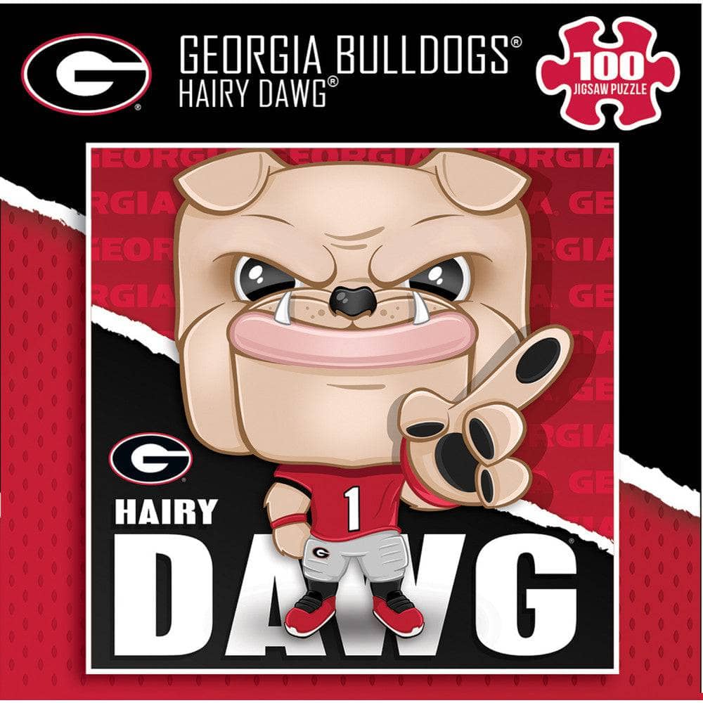 Hairy Dawg - Georgia Bulldogs 100 Piece Jigsaw Puzzle - Sports Gifts, Sports Memorabilia, Sports Collectibles, Fan Shop
