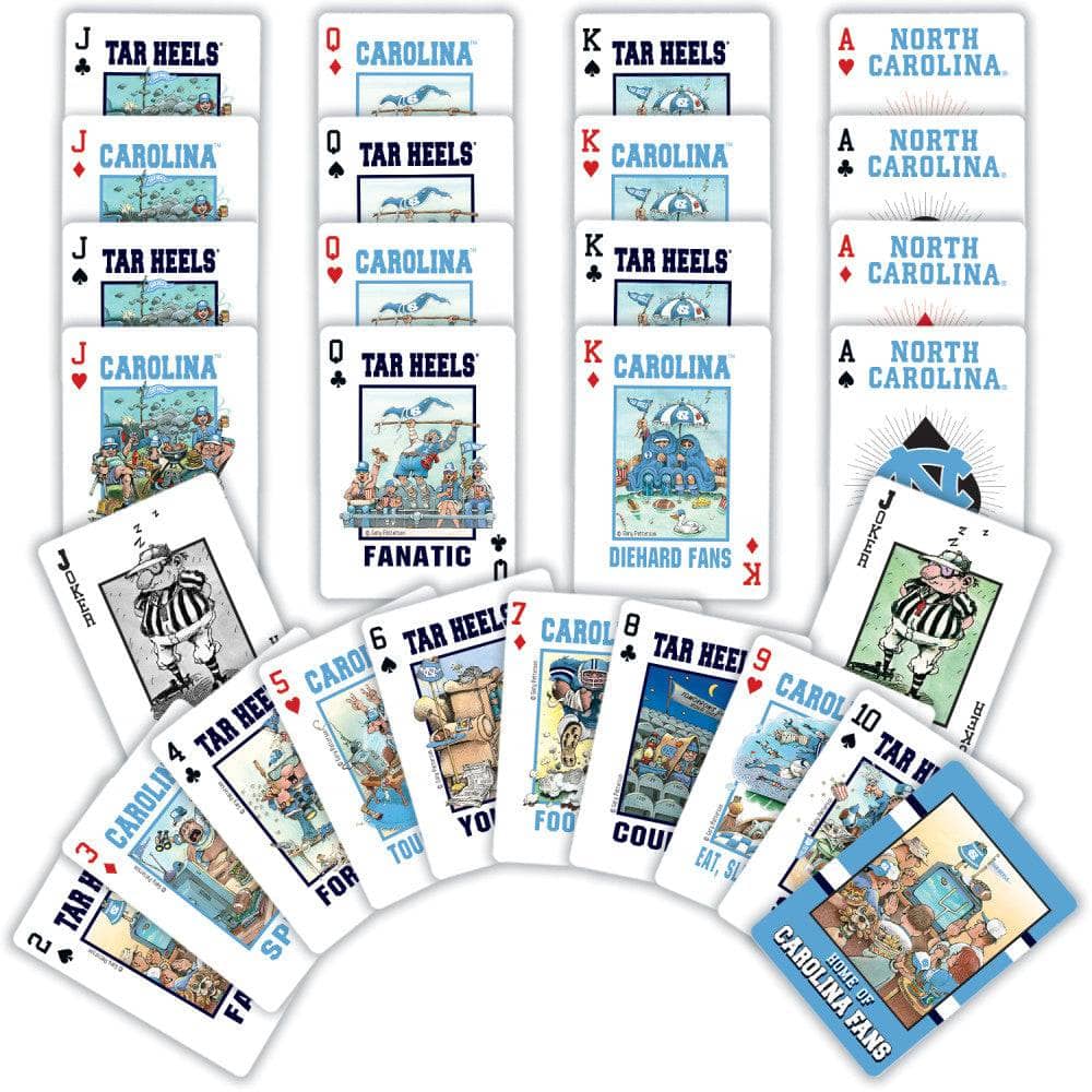 UNC Tar Heels Fan Deck Playing Cards - 54 Card Deck