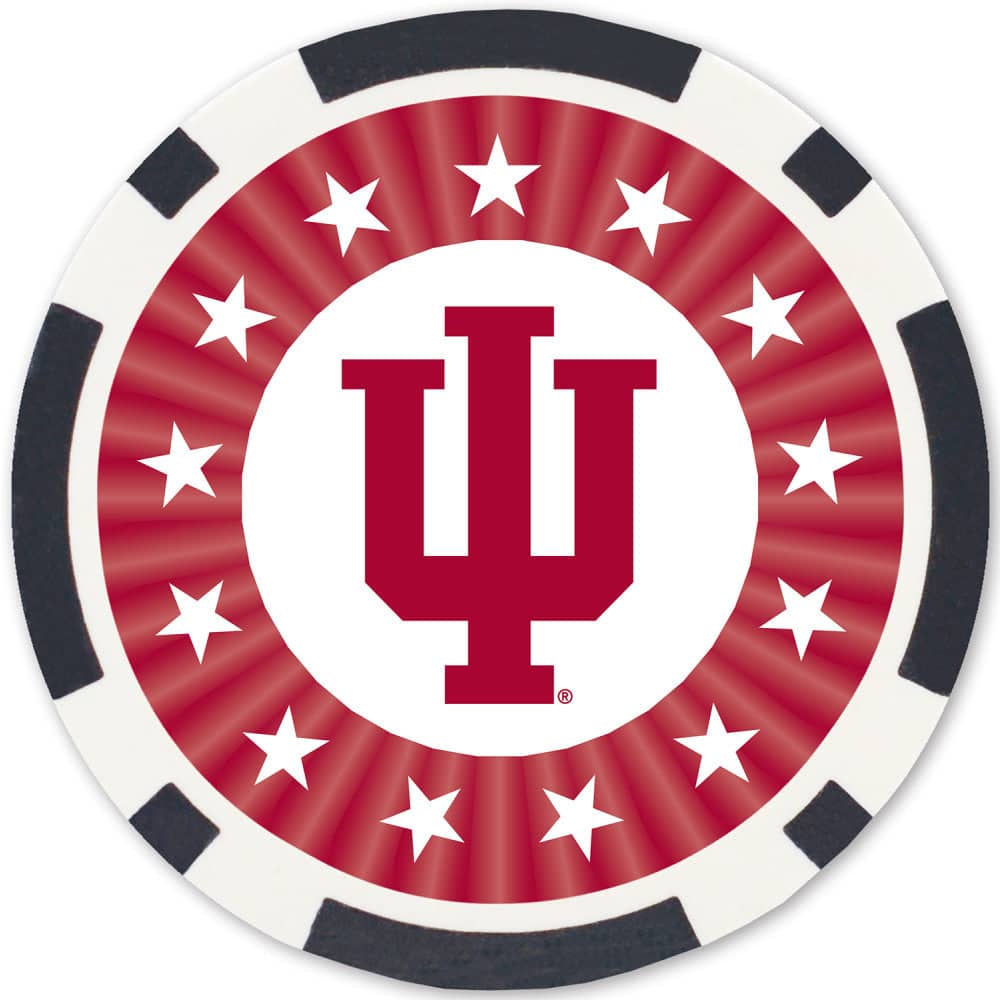Indiana Hoosiers 100 Piece Poker Chips