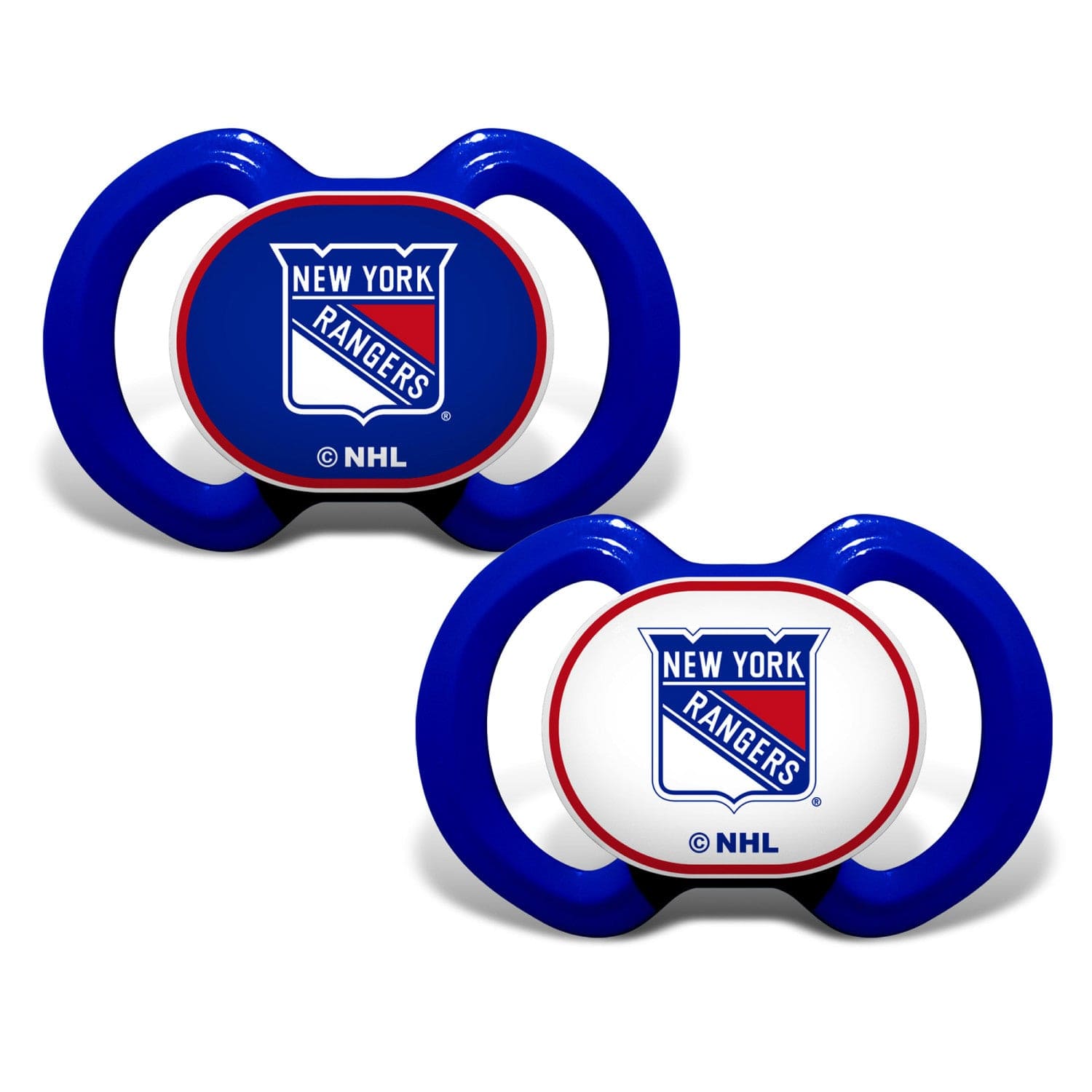 New York Rangers Pacifier Set - 2 Pack - Sports Gifts, Sports Memorabilia, Sports Collectibles, Fan Shop
