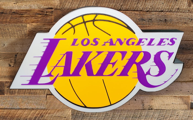 Los Angeles Lakers LED Neon Light Up Team Logo Sign
