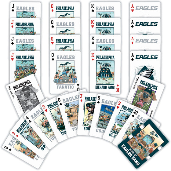 Philadelphia Eagles Fan Deck Playing Cards - 54 Card Deck - 757 Sports Collectibles
