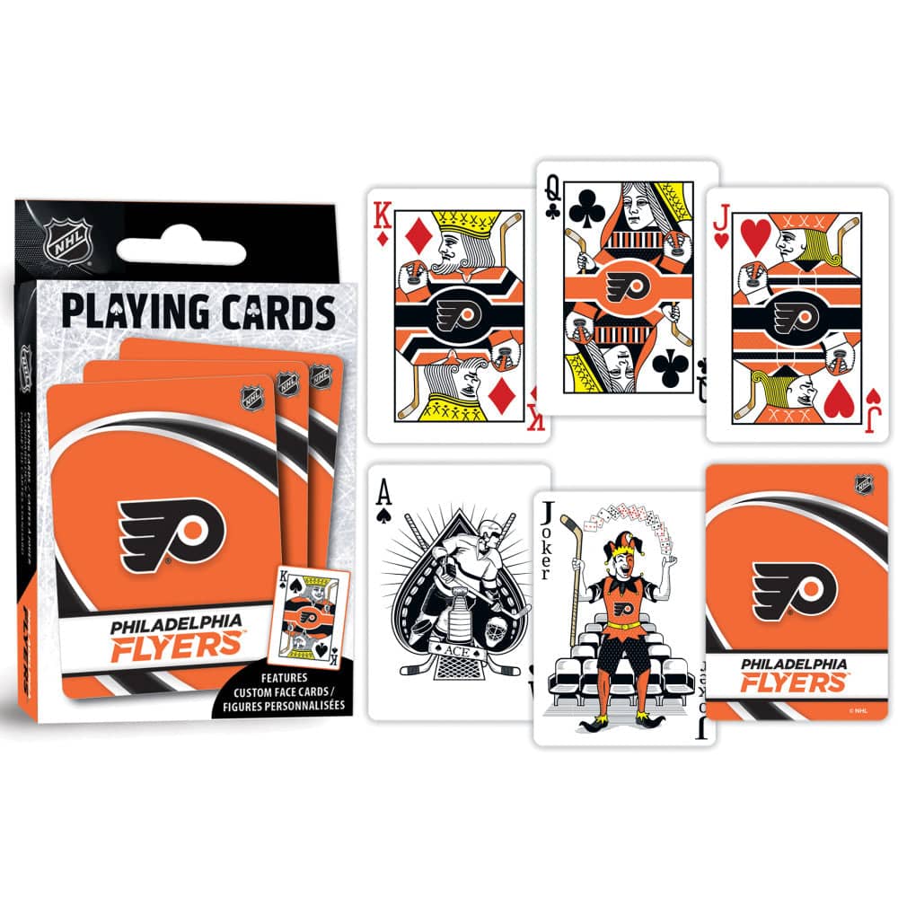 Philadelphia Flyers 54-Card Deck Playing Cards - Sports Gifts, Sports Memorabilia, Sports Collectibles, Fan Shop