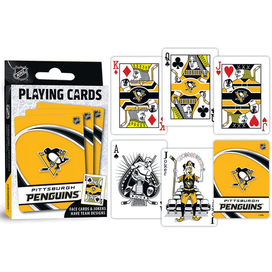 Pittsburgh Penguins Playing Cards - 54 Card Deck - 757 Sports Collectibles