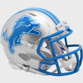 Preorder - Detroit Lions New Mini Speed Football Helmet 2024 Primary - Ships 6.28.2024 - 757 Sports Collectibles