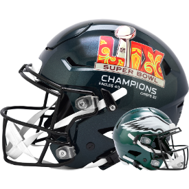 Philadelphia Eagles Super SUPER BOWL LIX CHAMPIONS SpeedFlex Authentic Helmet - Sports Collectibles, Sports Memorabilia, Sports Fan Shop, Sports Gifts