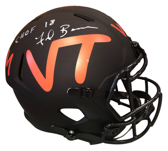 Virginia Tech Hokies Frank Beamer Signed Auto Lunch 'CHOF 18' Full Size Replica Helmet - JSA W COA - 757 Sports Collectibles