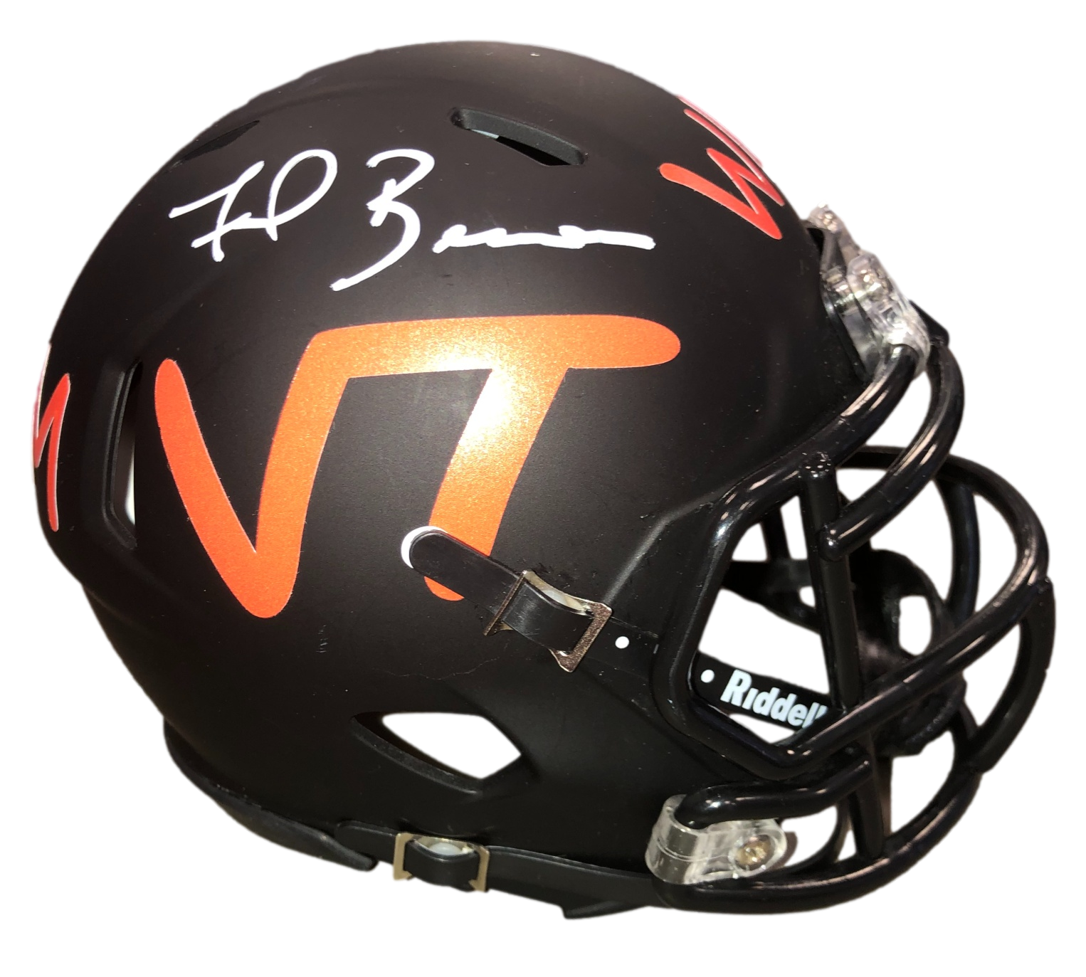 Virginia Tech Hokies Frank Beamer Signed Auto Lunch Mini Helmet - JSA W COA - 757 Sports Collectibles