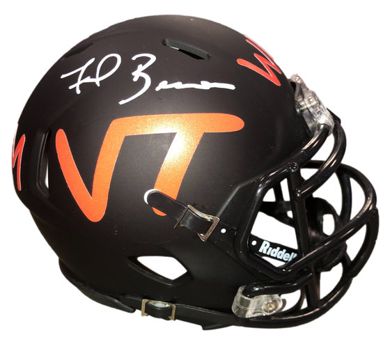 Virginia Tech Hokies Frank Beamer Signed Auto Lunch Mini Helmet - JSA W COA - 757 Sports Collectibles
