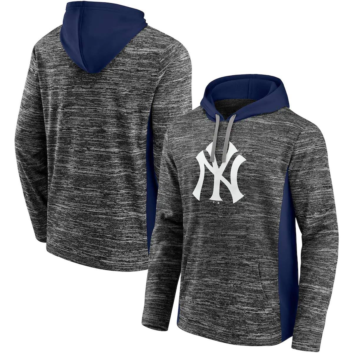 New York Yankees Heathered Instant Replay Chiller Pullover Hoodie - Sports Collectibles, Sports Memorabilia, Sports Fan Shop, Sports Gifts