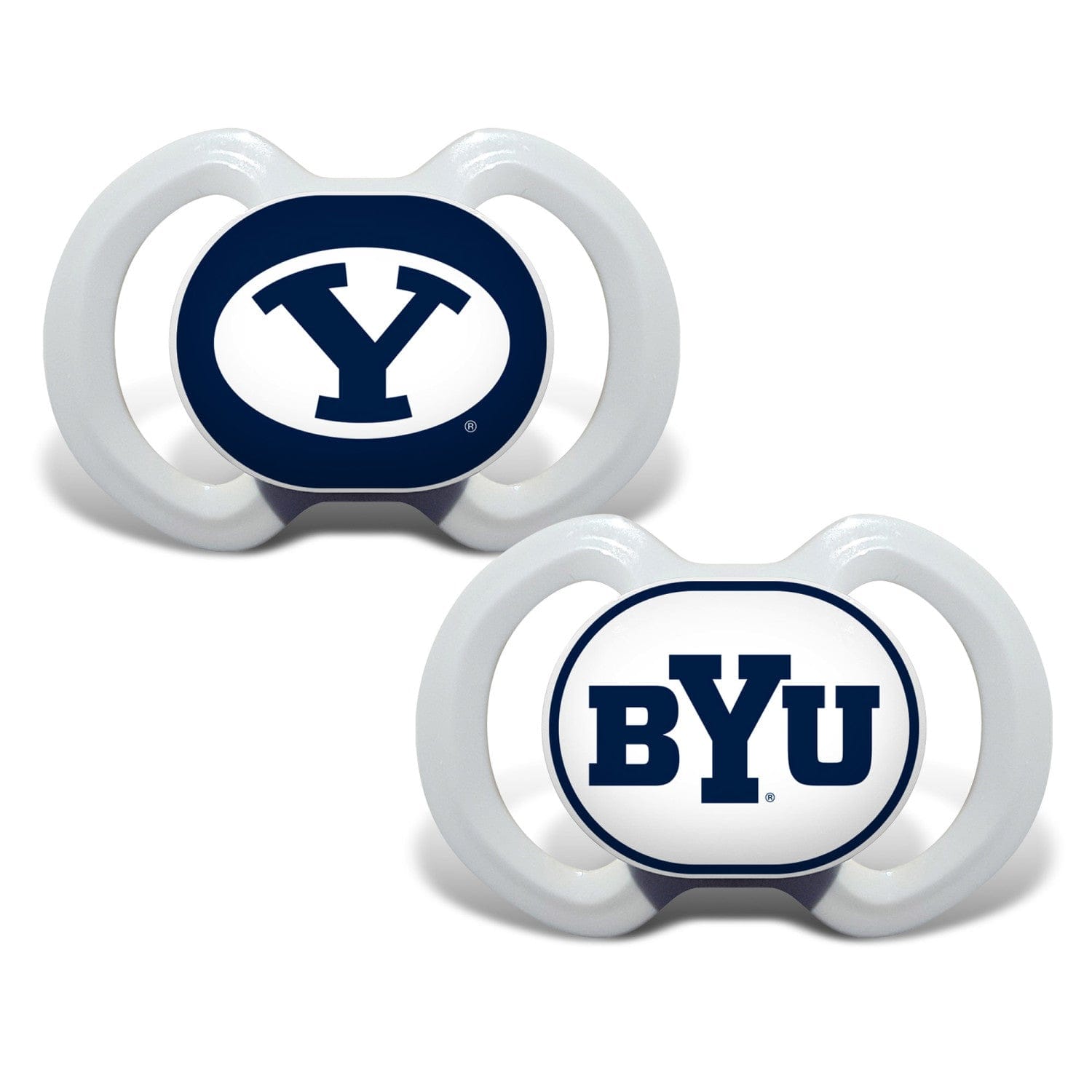 BYU Cougars Pacifier 2-Pack for Babies - Sports Gifts, Sports Memorabilia, Sports Collectibles, Fan Shop