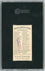 Graded 1888 N76 W. Duke, Sons & Co. Great Americans #DW Daniel Webster Baseball Tobacco Card SGC 2
