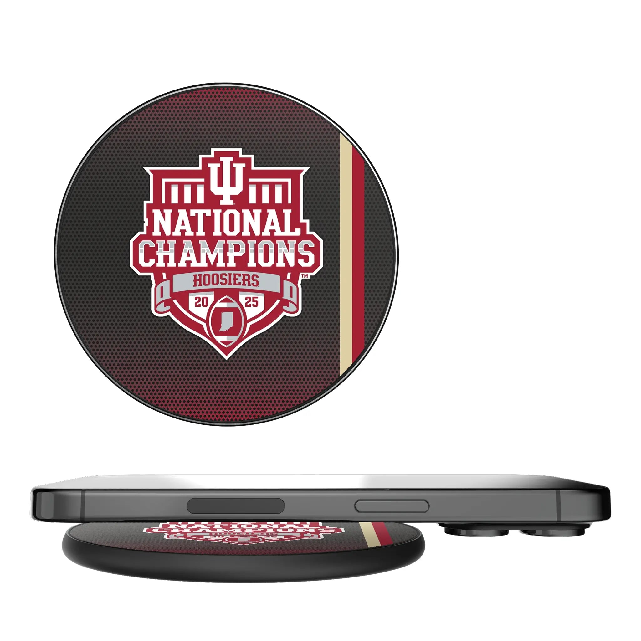 Indiana University Hoosiers 2025 College Football Playoff National Champion 15-Watt Wireless Charger