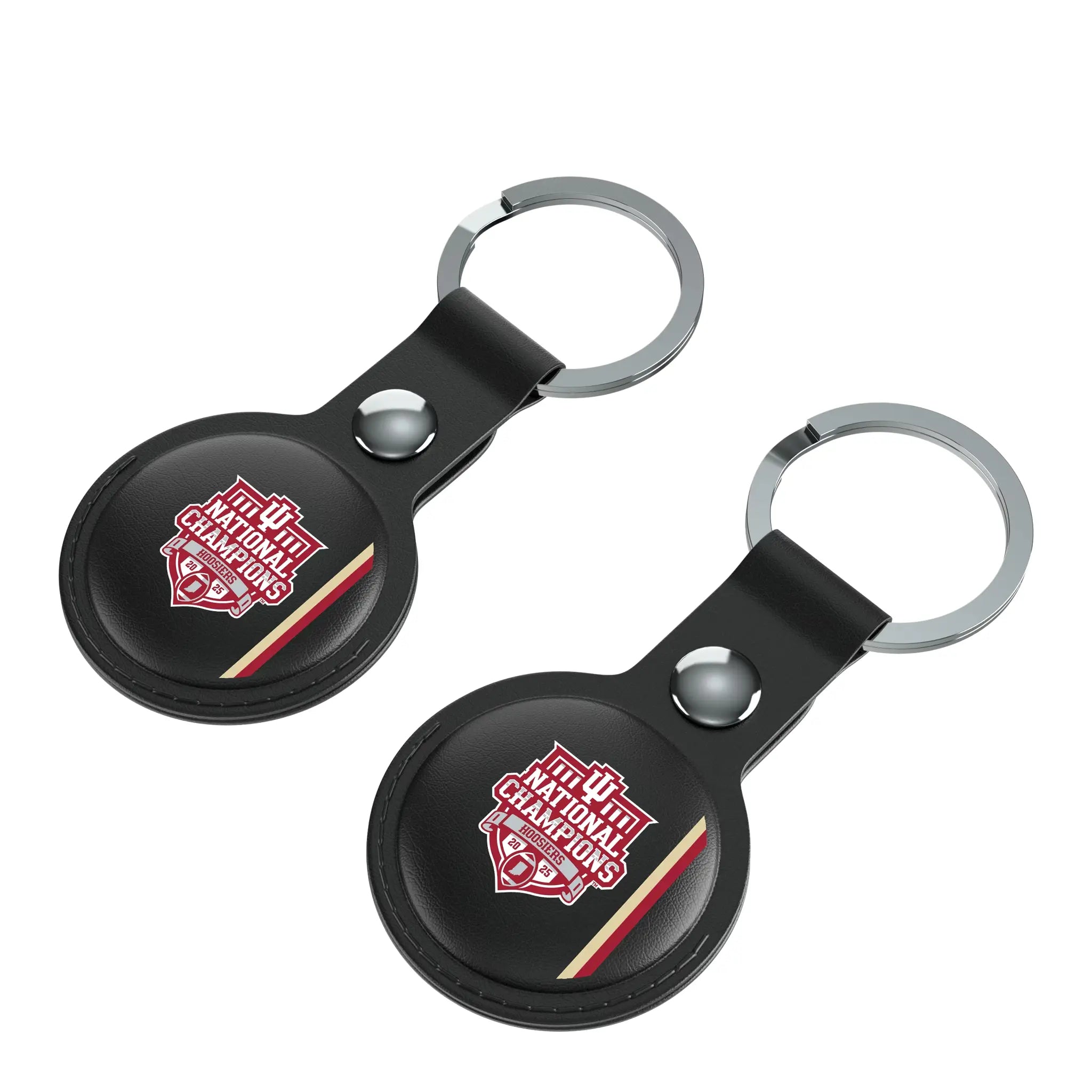 Indiana University Hoosiers 2025 College Football Playoff National Champion Black Airtag Holder 2-Pack